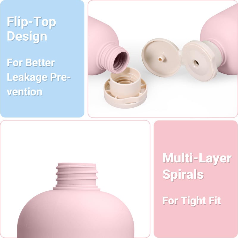 ASEVAT 3.4 oz Plastic Squeeze Bottle for Lotion, Plastic Empty Shampoo Conditioner Container, Plastic Travel Size Toiletries Bottles for Shampoo, Lotion, Cream and Liquids (3 Pcs) - Image 5